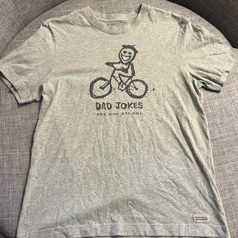 Life Is Good Gray Motivational T-Shirt - Picture 6 of 10